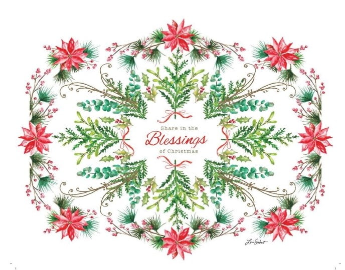Picture of The Lang 263700 Boxed - Card Blessings - Box of 18