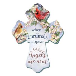 Glow Decor 264192 6 x 8 in. Wall Cross - When Cardinals Appear