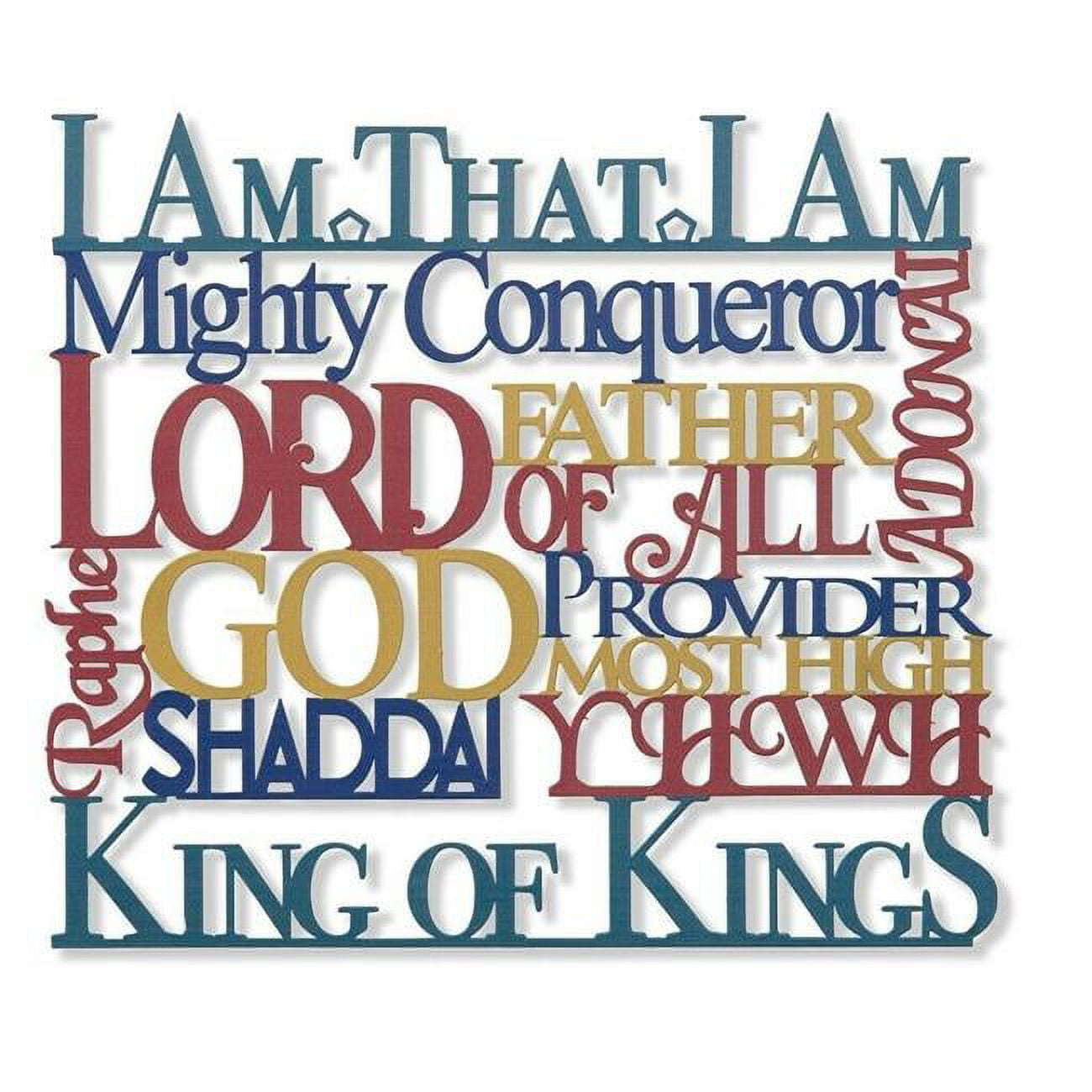 Wall Hanging - Names of God Wall Art Laser Cut Out