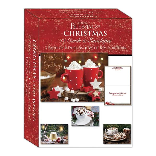 Picture of Crown Point Graphics 265312 Boxed - Card Shared Blessings-Christmas-Assorted & Cozy Moments - Box of 12
