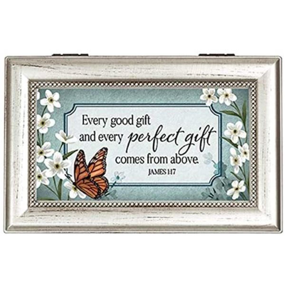 Picture of Carson Home Accents 272289 6 x 4 x 2.5 in. Music Box-Perfect Gift & Amazing Grace Home Decor