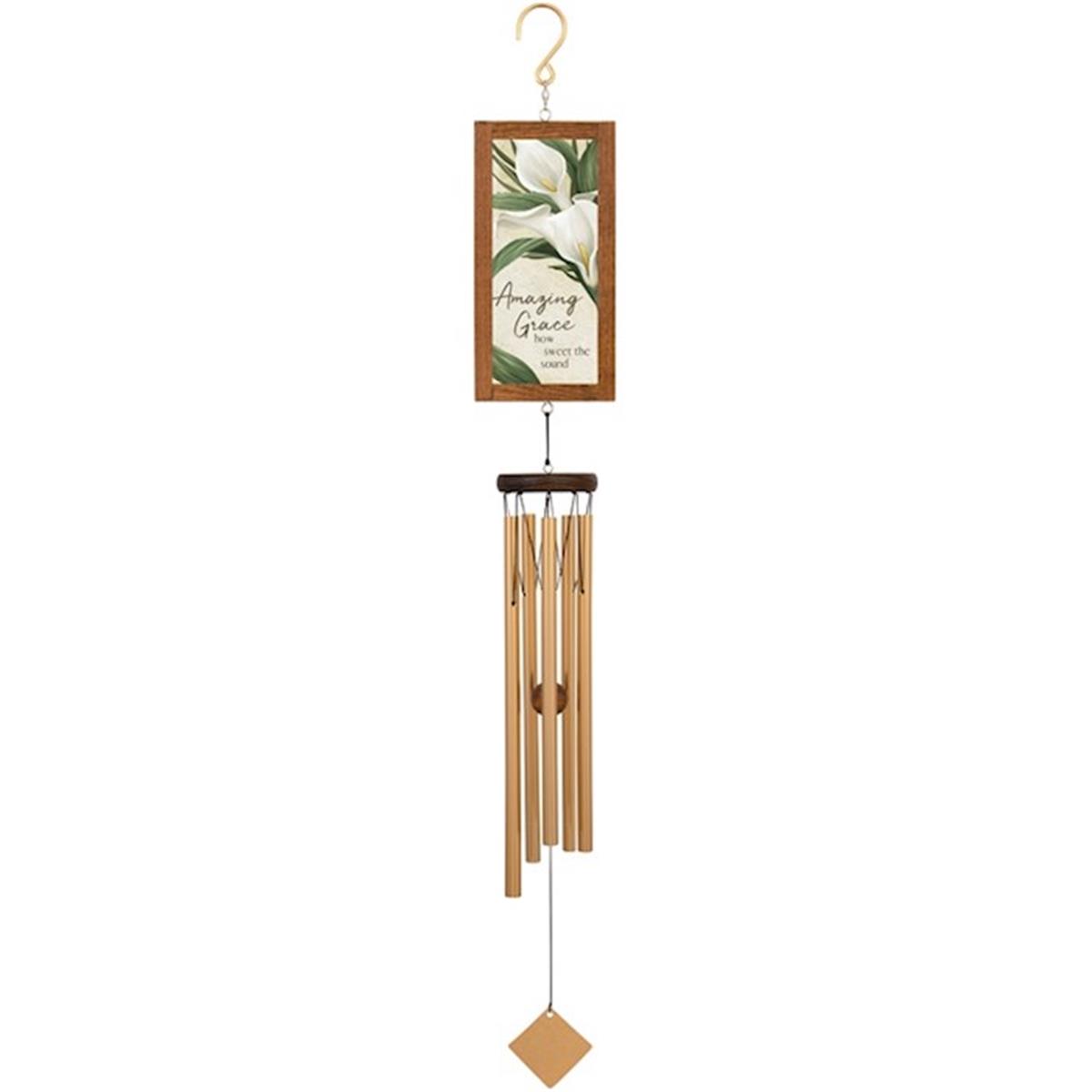Picture of Carson Home Accents 272691 36 in. Wind Chime - Framed Sentiment - Amazing Grace