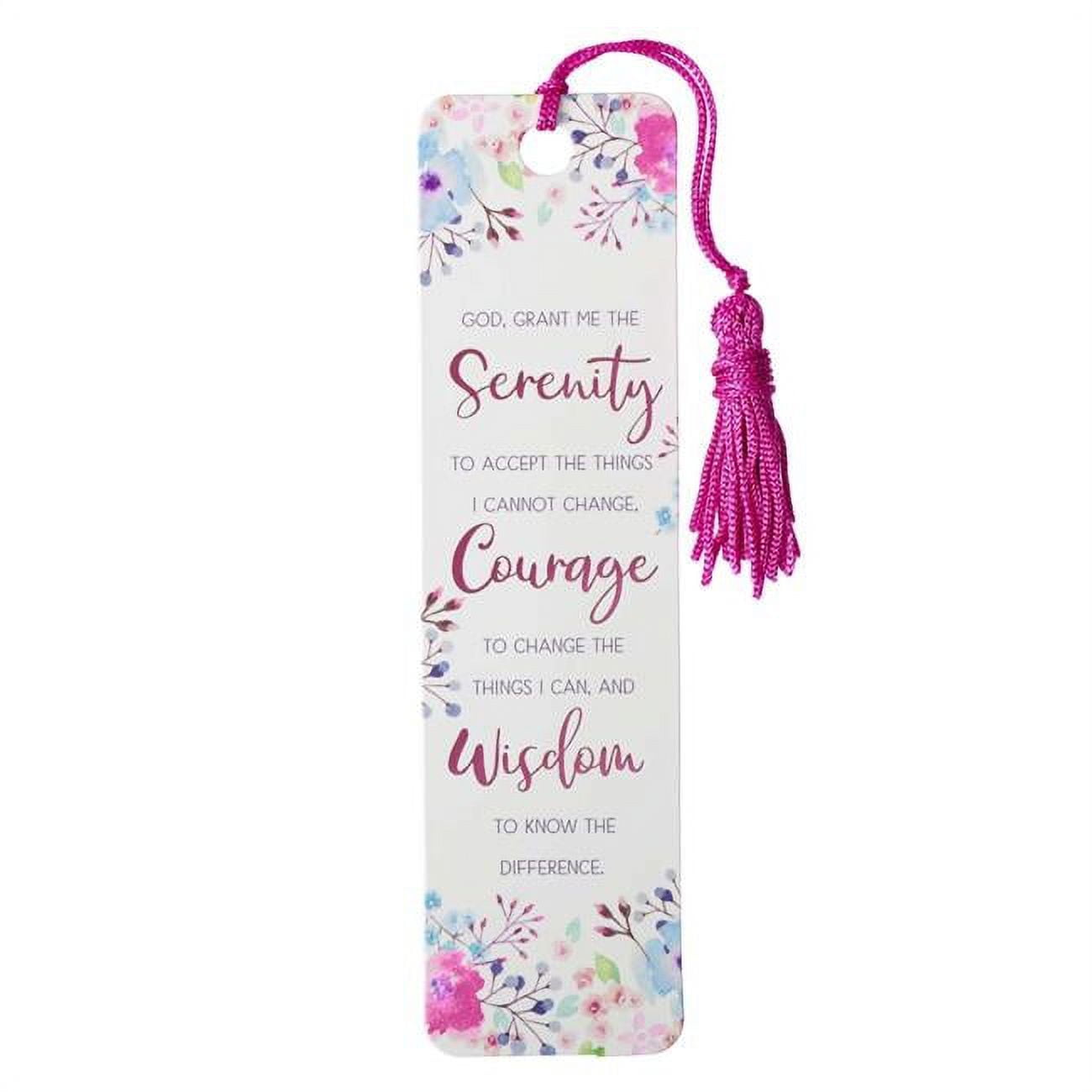 Picture of Christian Art Gifts 169579 Bookmark - Serenity Prayer with Tassel - Pack of 6