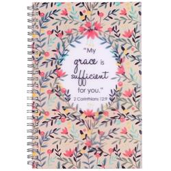 Notebook - Wirebound-My Grace 2Cor 12-9