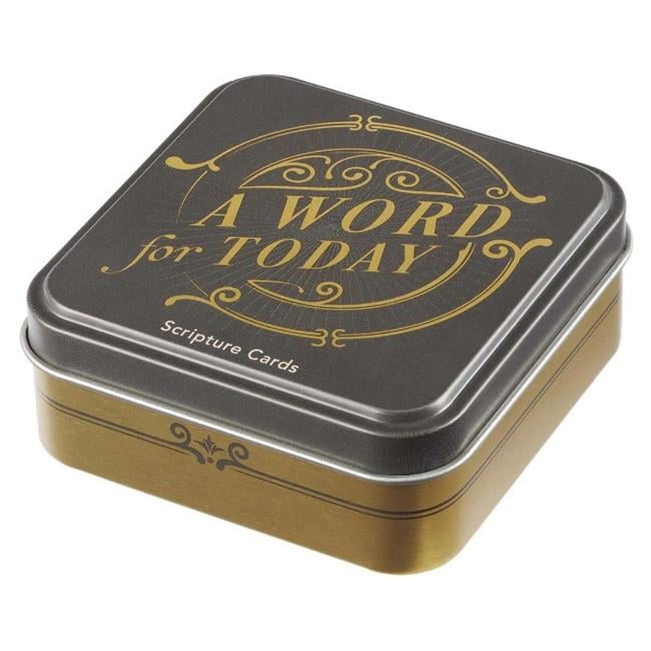 Picture of Christian Art Gifts 170084 Scripture Cards in Tin - A Word for Today