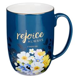Picture of Christian Art Gifts 21829X 15 oz Ceramic Coffee Mug, Rejoice Always