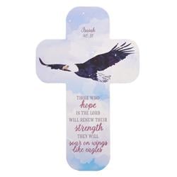 255503 Cross Eagles Wings Isaiah 40-31 Bookmark - Pack of 12 -  Christian Art Gifts