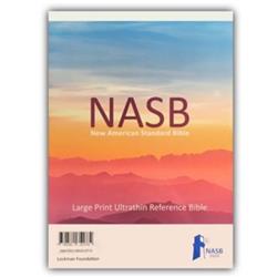 NASB 2020 Large Print Ultrathin Reference Bible - Black Genuine Leather - No.3563