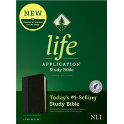 272622 NLT Life Application Study Bible - Third Edition-RL-Leather Like, Black & Onyx