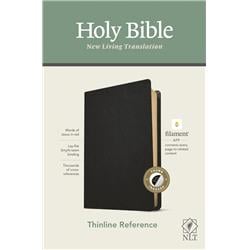 244547 NLT Thinline Reference Bible & Filament Enabled Edition Genuine Leather, Black