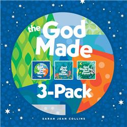 Picture of Tyndale House Publishers 244770 The God Made the World&#44; Ocean & the Rainforest Board Book&#44; Pack of 3