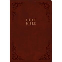 KJV Super Giant Print Reference Bible - LeatherTouch Indexed, Burgundy