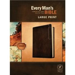 NLT Every Mans Bible, Rustic Brown LeatherLike