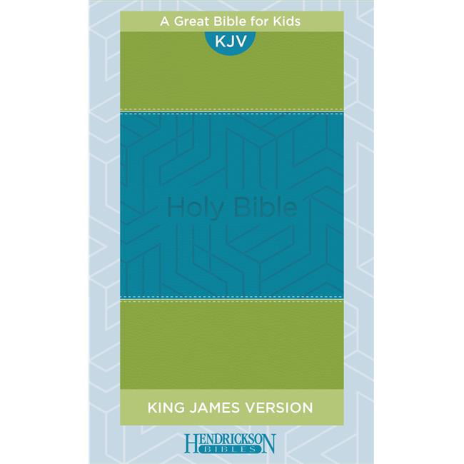 21489X 9 x 6 x 1.50 in. KJV Kids Bible, Blue & Green Flexisoft -  Hendrickson Publishing Group