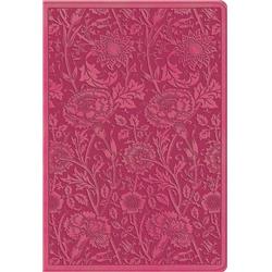 5.37 x 8.25 in. ESV Student Study Bible, Berry Floral Design Trutone