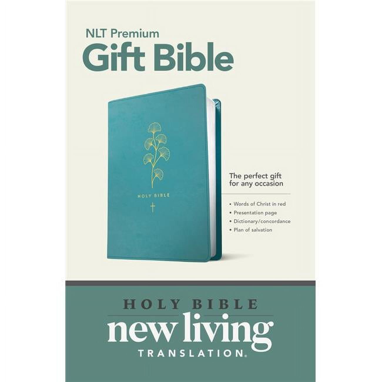 New Living Translation Premium Gift Teal LeatherLike Bible