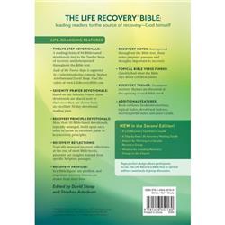 NLT Life Recovery Bible, Black & Onyx LeatherLike
