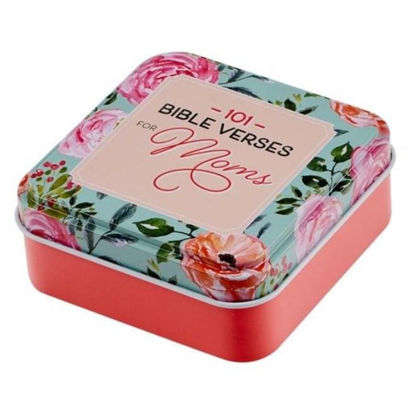 2.83 x 2.83 in. 101 Bible Verses Scripture Cards In Tin for Moms