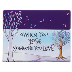 Picture of Christian Art Gifts 170089 4.3 x 3.3 in. Coloring Cards - When You Lose Someone You Love - Pack of 44