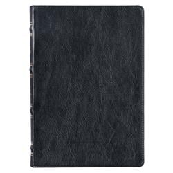KJV Large Print Thinline Bible, Black Faux Leather