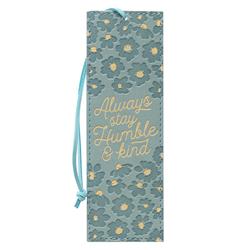 Picture of Christian Art Gifts 249946 Always Stay Humble-LuxLeather Bookmark & Pagemarker&#44; Green