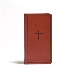 Picture of B&H Publishing 169254 CSB Single - Column Pocket New Testament - Brown Leather Touch Book