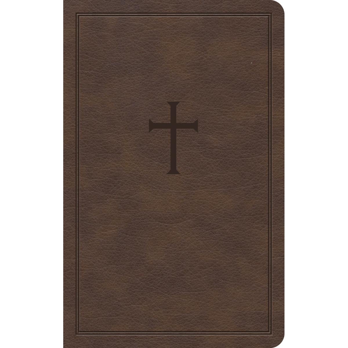 21559X KJV Personal Size LeatherTouch Bible, Brown