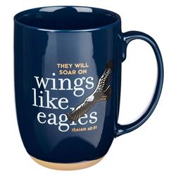 Picture of Christian Art Gifts 21826X 15 oz Ceramic Coffee Mug, Wings Like Eagles