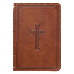 KJV Giant Print Faux Leather Bible, Printed Floral