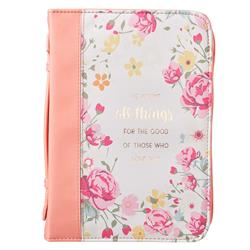 25548X Bible Cover - All Things XL Rom 8-28