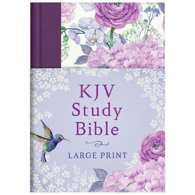 KJV Study Bible - Hummingbird Lilacs Hardcover