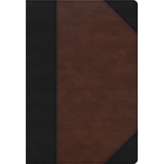 KJV Super Giant Print Reference Bible, Black & Brown LeatherTouch Indexed