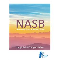 New American Standard Bible 2020 Print Compact Genuine Leather Book, Black - Large