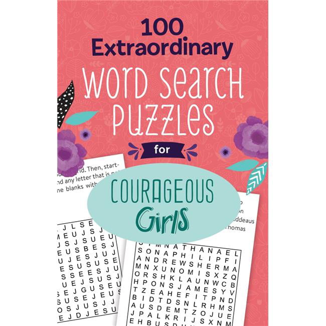 Picture of Barbour Kidz Products 245763 100 Extraordinary Word Search Puzzles for Courageous Girls