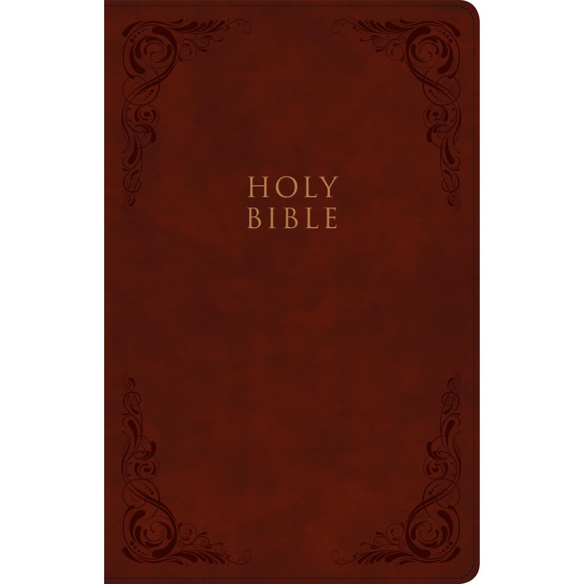 KJV Large Print Personal Size Reference Bible, Burgundy LeatherTouch