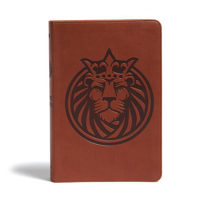 KJV Kids Lion LeatherTouch Bible, Brown