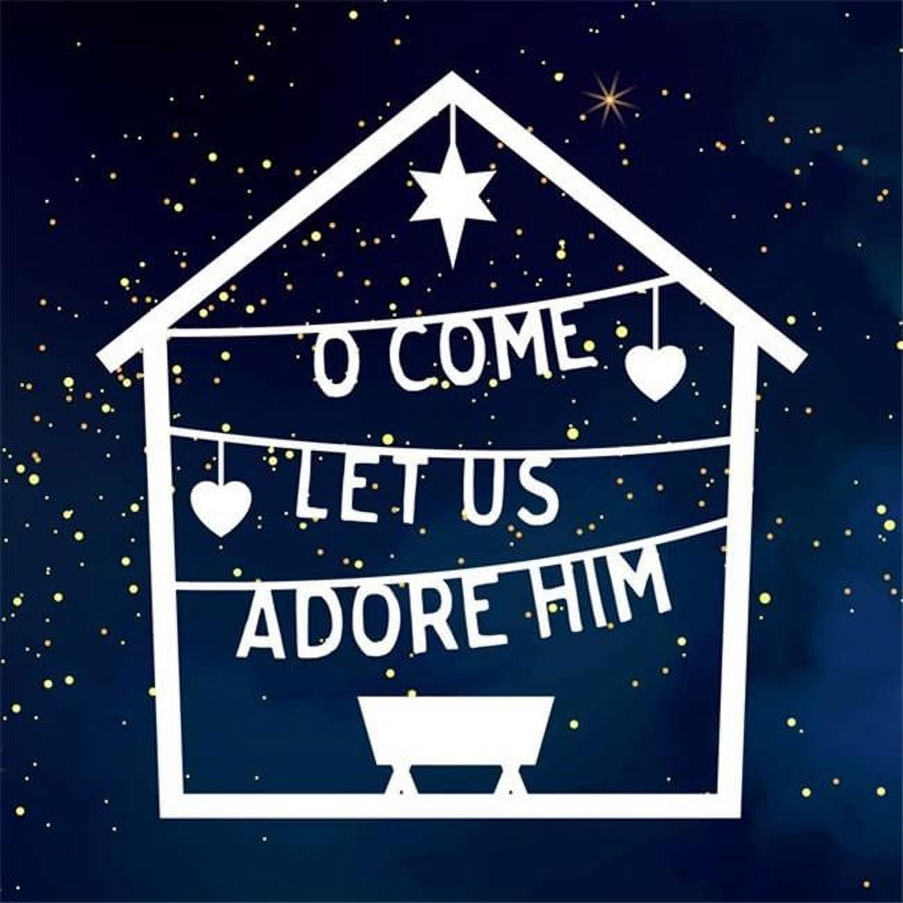 The Good Book 247530 Christmas Card - O Come Let Us Adore Him Matthew2-2 - Pack of 6