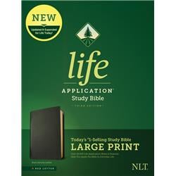 NLT Life Application Study Bible, Black Genuine Leather
