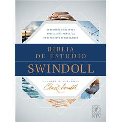 26526X Spanish Edition NLT Swindoll Study Bible - NTV Biblia De Estudio Swindoll - Black Leather -  Tyndale House Publishers