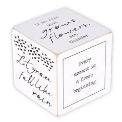 Picture of CB Gift 266030 2.5 in. Quote Cube - Courage Is Beautiful & Grace