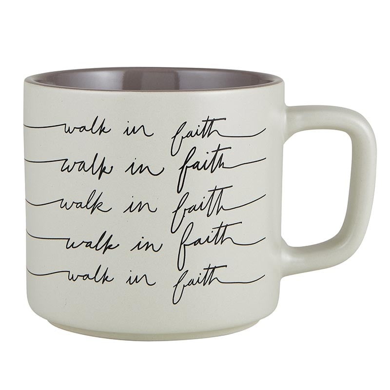 Picture of CB Gift 266033 14 oz Walk in Faith Stackable Mug