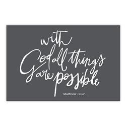 Picture of CB Gift 266161 13.5 x 9 in. Poster - All Things Possible&#44; Small