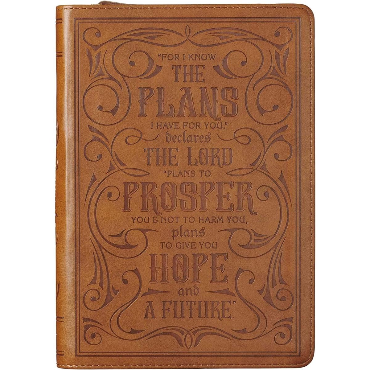 169985 for I Know The Plans Journal Book with Zipper - Brown