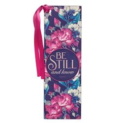 Picture of Christian Art Gifts 21810X Lux Leather-Floral Pagemarker Bookmark&#44; Be Still & Know