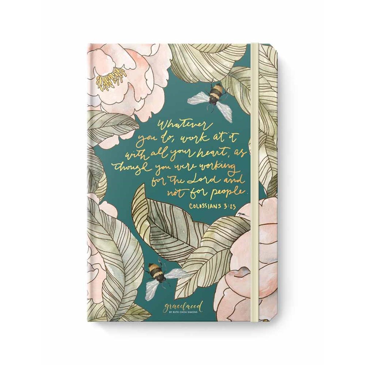 169475 5.5 x 8.38 in. Folio - Gracelaced with Notepad