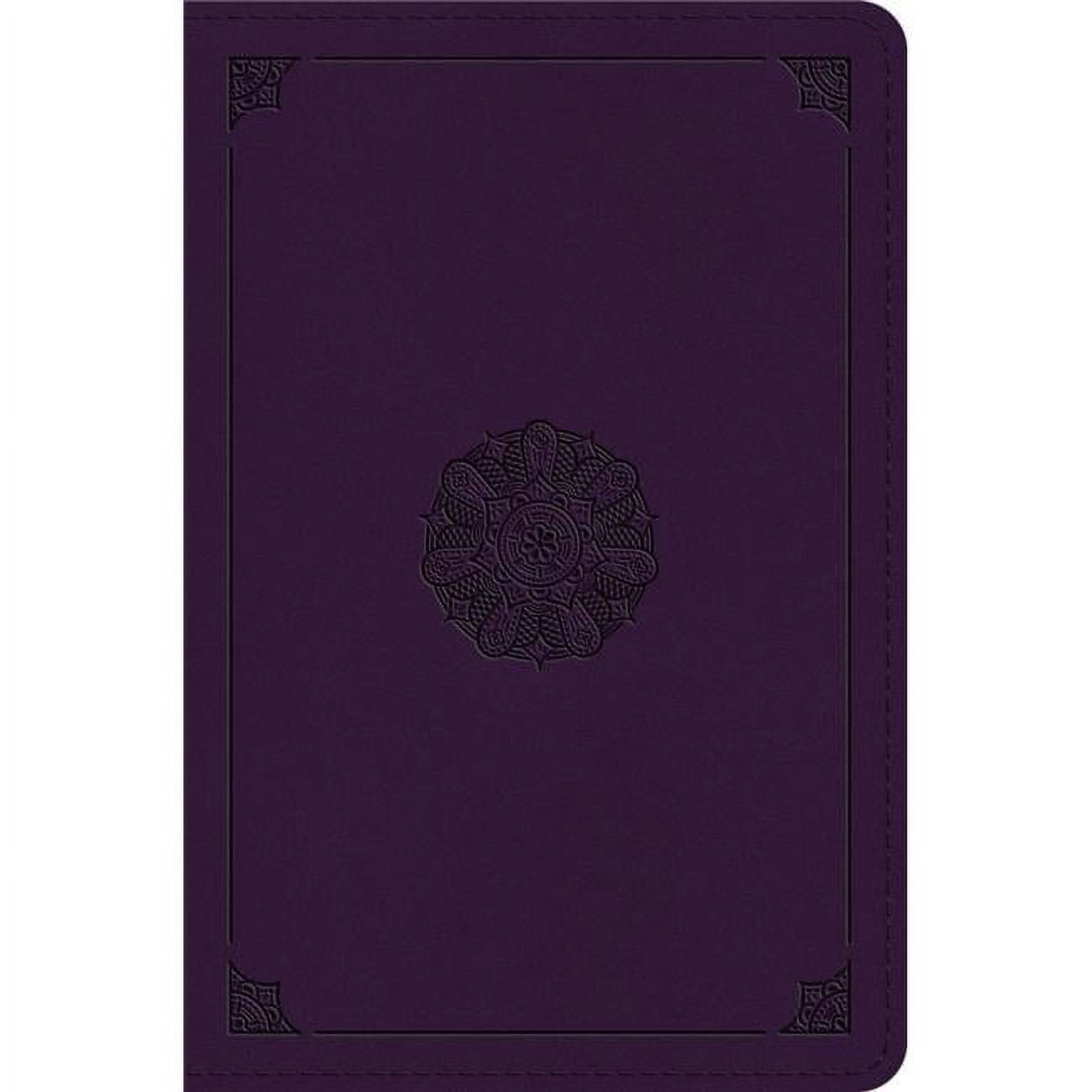ESV Large Print Bible, Lavender Emblem Design Trutone