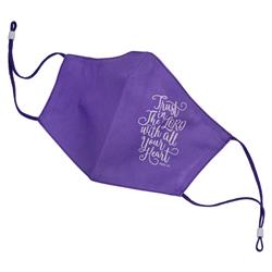 Picture of Christian Art Gifts 21784X Trust in the Lord with all your Heart Face Mask&#44; Purple