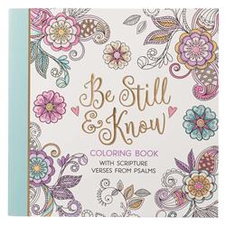 Picture of Christian Art Gifts 254322 Be Still Adult Coloring Book