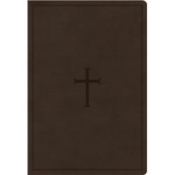 259566 CSB Super Giant Print Reference Bible, Value Edition - Brown LeatherTouch