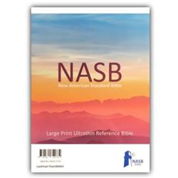 NASB 2020 Large Print Ultrathin Reference Bible, Brown Leathertex